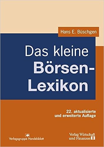 Das Kleine Borsenlexikon Buschgen Hans E Amazon De Bucher