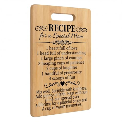 Printed Recipe Wood Cutting Board