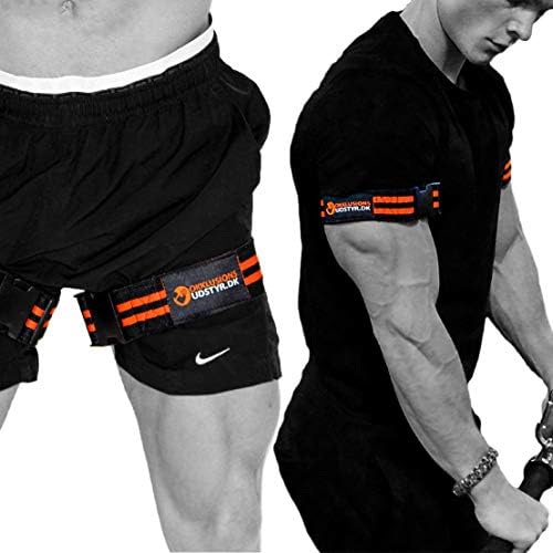 Occlusion Training Bands For Arms And Legs, 2pcs - Blood Restricting Wraps For Weightlifting And Fast Muscle Growth - Improved Version 2.0 Elastic Bands With Quick Release And Training Ebook