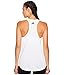 adidas Women's Essentials Linear Loose Tank Top, White/Black, X-Large
