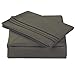 TASTELIFE 105 GSM Deep Pocket Bed Sheet Set Brushed Hypoallergenic Microfiber 1800 Bedding Sheets(Dark Grey,Queen)