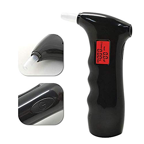 Breathalyzer, Portable Digital Breath Alcohol Tester LED Screen with 5 Mouthpieces for Home Use - Thumbnail 5