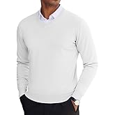COOFANDY Men's V Neck Sweater Lightweight Knitted Pullover Sweaters