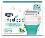 Schick Intuition Sensitive Care Razor Blade Refill Cartridges, 3 Count
