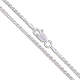 Sterling Silver Diamond-Cut Rope Chain 1.4mm Solid 925 Italy New Necklace