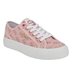 GUESS Women's JELEXA Sneaker, Light Pink 680, 10
