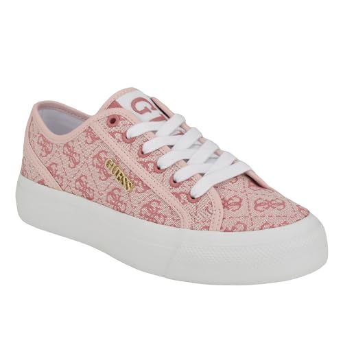 GUESS Women's JELEXA Sneaker, Light Pink 680, 10