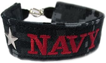 Navy Name Tape Military Bracelet, Navy Camo Bracelet, Navy Jewelry, Navy Gifts
