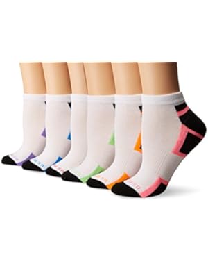 Women's 6 Pack Performance Low Cut Socks, Multi, 9-11