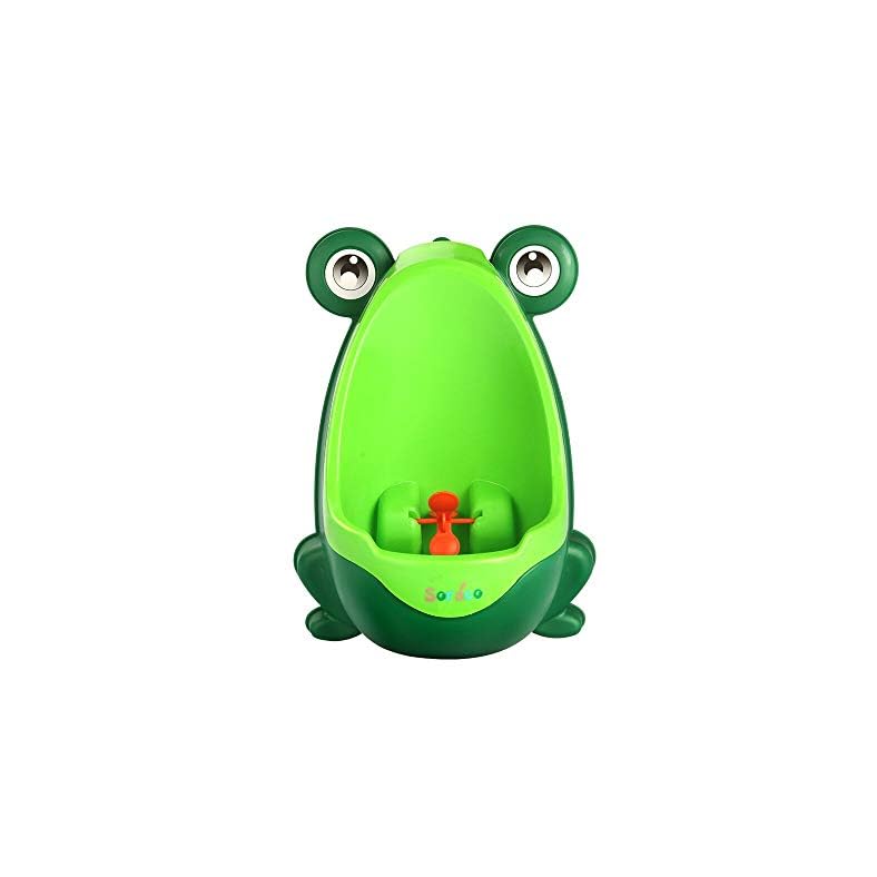 Soraco Frog Potty Training Urinal for Toddler Boys Toilet with Aiming Target-Green