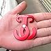 TRIWONDER Ultralight Aluminum T-Ring Hooks, Paracord Tension Camp Hooks Guyline Cord Adjuster for Tent Camping Hiking Backpacking Outdoor Activity (Red - 6 Pack)