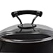Circulon Contempo Hard Anodized Nonstick Sauce Pan/ Saucepan with Straining and Lid, 2 Quart, Black