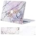 MOSISO Compatible with MacBook Pro 13 inch Case 2015 2014 2013 end 2012 A1502 A1425 with Retina Display, Protective Plastic Pattern Hard Shell Case & Keyboard Cover & Screen Protector, Colorful Marble
