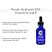 20% Vitamin C & E Ferulic Acid Serum for Face and Eyes - Rejuvenating Anti Aging Skin Repairer for Sun Damage, Dark Spots, Fine Lines, Crows Feet, and Wrinkles - Firms & Evens Out Skin Tone, 1 oz CSCS