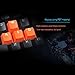 RUNSTAR Backlit Translucent Keycaps for Cherry MX Mechanical Keyboard (9 Pcs/Set, Orange)