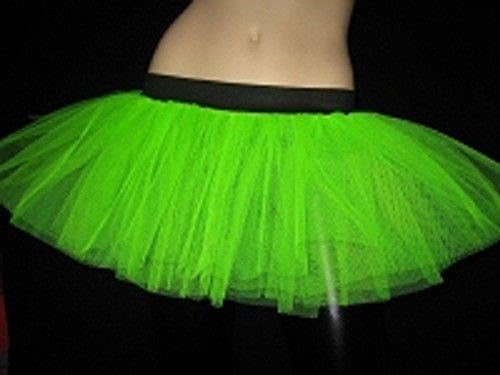 Uv Green Tutu Skirt Fancy Dress Party Clubwear Halloween Costume Night