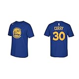 adidas Stephen Curry Golden State Warriors Blue Youth Name and Number Jersey T-Shirt