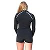 Stingray-Black-Womens-Long-Sleeve-Zip-Front-Boyleg-Rash-Guard-Swimsuit
