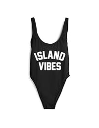 Traje de baño Dixperfect, inspirado en Baywatch, de una pieza, tiro alto y espalda baja para dama