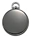 Gotham Men's Gun Metal Ultra Thin Railroad Open Face Quartz Pocket Watch # GWC15022BBK