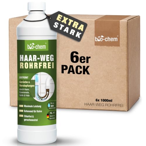bio-chem Haar-Weg Abflussreiniger extra stark 6x 1L