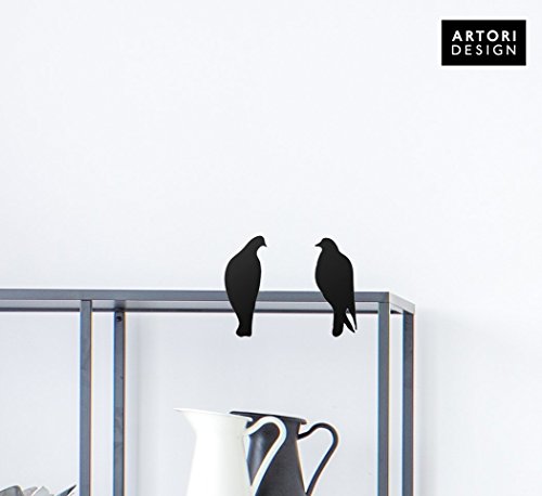Artori Design Lovebirds | Decorative Art Metal Birds | Silhouettes Plaque | Romantic Presents Romantic Gifts for Her Pair of Doves - Thumbnail 4