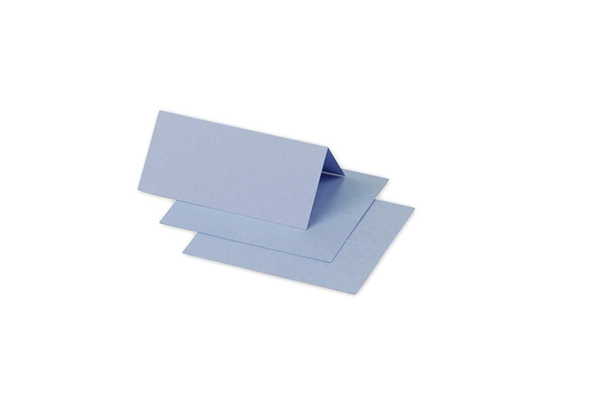 Clairefontaine 75039C Pack of 25 Place Cards Format 8.5x8cm 210g/m² Lavender Blue Events and Correspondence Invitation - Pollen Range - Premium Smooth Paper