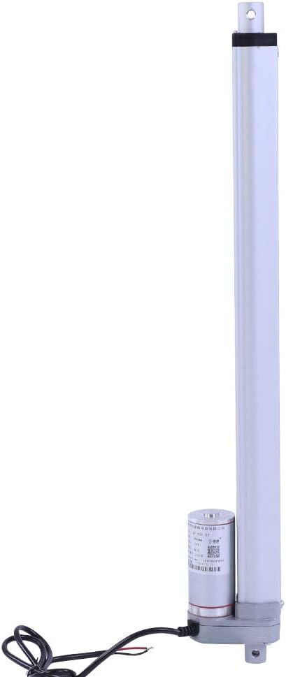 Linear Actuator, 12V Force 1500N Stroke 200-750mm Linear Actuator Lift Electric Motor Bracket(400mm)