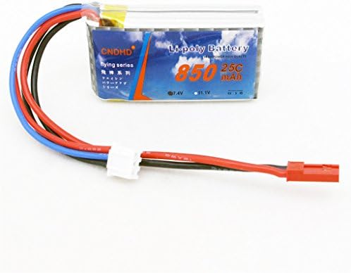 CNDHD Flying Series 7.4V 2S 25C 850MAH Lipo Battery Li-Poly AKKU Power JST Plug for 4CH RC Fixed Wing Aircraft Model