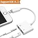 THYTOB  Jack Audio +Charger Adapter for iPhone X 8/8Plus 7/7Plus.2 in1 3.5mm Headset Earphone.Headphone Audio Aux Splitter Charging Adaptor(Support Audio + Charge +Compatible iOS 10.33/11.2or Later)