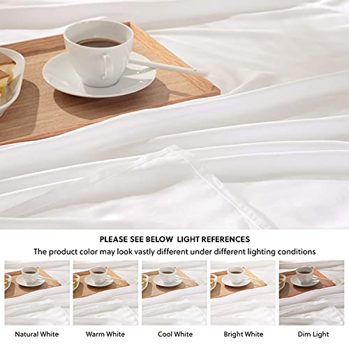 Bedsure Cooling Sheets Set King 100 Viscose from Bamboo Sheet, 4 Pcs