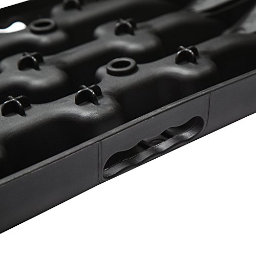 Boar Offroad New Recovery Traction Tracks Sand Mud Snow Track Tire Ladder 4WD (Black)