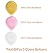 PAXCOO Pink and Gold Tissue Pom Poms Lanterns and Party Balloons for Baby Shower Party Decorations