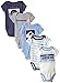 Quiksilver Baby-Boys Newborn 5 Pack Bodysuits Blue Navy Group