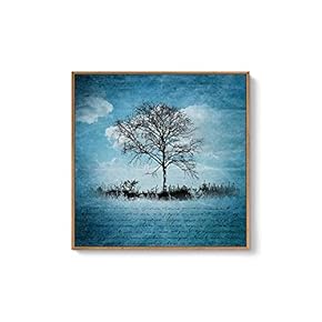 Framed Canvas Wall Art for Living Room, Bedroom Trees Canvas Prints for Home Decoration Ready to Hang - 16x16 inches