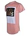 SCREENSHOT Screenshotbrand Mens Hipster Hip-Hop Premiun Tees - Stylish Longline Embossed Gold Print T-Shirts