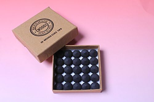11 mm Pigskin Layered Tip with Mushroom Shape for Snooker/Pool Cue, Black,4 Hardness Options