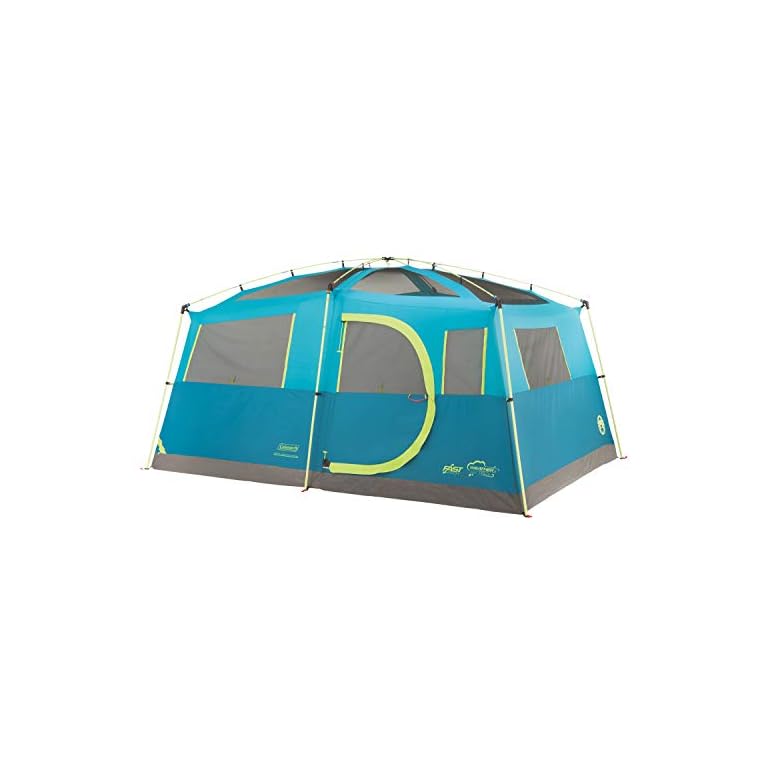 Coleman Tenaya Lake Fast Pitch 8Person Camping Cabin Tent with Built