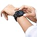 UMTELE Silicone Replacement Band with Gunmetal Frame for Fitbit Blaze Smart Fitness Watch, Small, Black