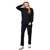 Softies Women's Athleisure Crew Neck Tunic with Side Zip &amp; Flood Pant