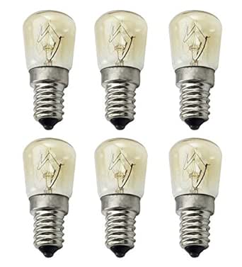 ctkcom 25 W T25 E14 Base Horno bombillas (6 unidades) - T25 E14 ...