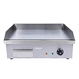 Commercial Flat Top Griddle, 3000W Electric