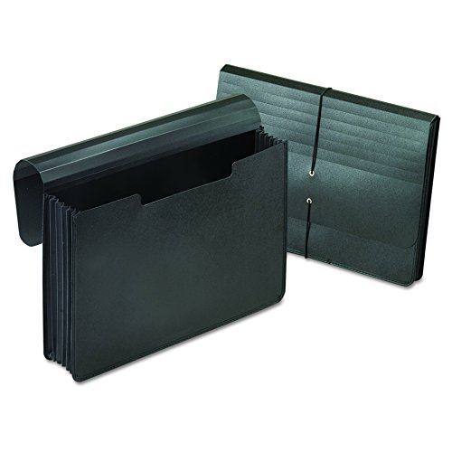Pendaflex Poly Expanding Portfolio With Cord, 5-1/4"/1000-Sheet Capacity, Legal, Black (82014EE) - Thumbnail 2