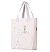 Women Multi Pocket Shoulder Bag, Andes Love Collection Premium Gusseted Canvas Tote, Perfect for School, Overnight Bags, Traveling, the Beach and Even Grocery Shopping, Little Prince Love