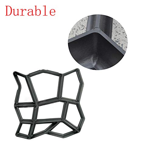 Concrete Molds Foramor Walk Maker Reusable DIY Stepping Stone Molds Garden Lawn Walkway Pavement Paving Moulds
