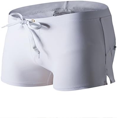 AustinBem Swimwear Men Back Pocket Design Swim Short Gay Men Swim Briefs (US Large / Tag XL (35”-39”), 01)