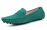 Mens Casual Leather Flats Driving Moccasin Loafer Shoes