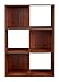 ClosetMaid Cubeicals 6 Cube Storage Shelf Organizer Bookshelf, Stackable, Vertical Or Horizontal, Easy Assembly, Wood, Dark Cherry Finish