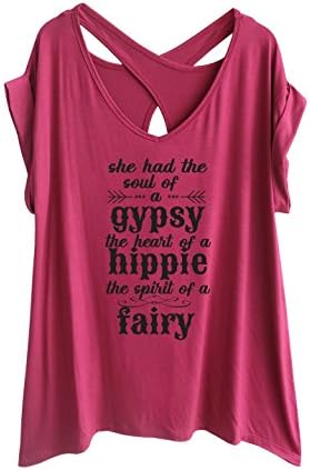 TeeMixed She Had a sould of Gypsy Heart of Hippie Flowy T-Shirt