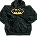 DC COMICS CLASSIC BATMAN SILKSCREENED LOGO HOODIE , Medium  ~ DC Comic 